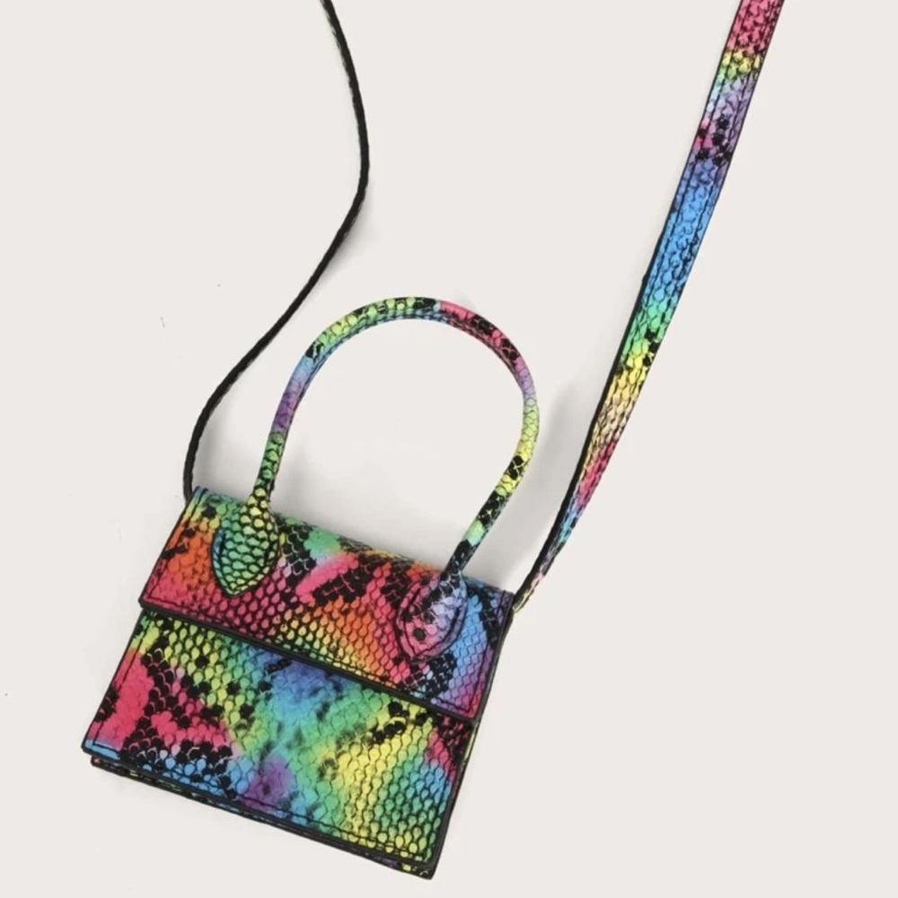 Colorful mini snake bag